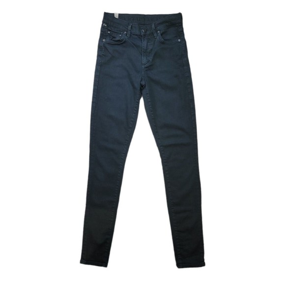 Aritzia Citizens of Humanity Rocket High Rise Jeans Black Diamond 25 - Picture 3 of 12